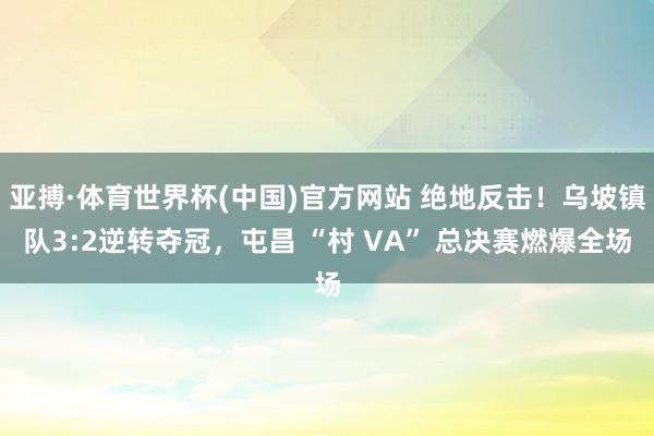 亚搏·体育世界杯(中国)官方网站 绝地反击！乌坡镇队3:2逆转夺冠，屯昌 “村 VA” 总决赛燃爆全场