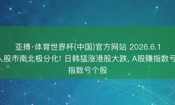 亚搏·体育世界杯(中国)官方网站 2026.6.18人人股市南北极分化! 日韩猛涨港股大跌， A股赚指数亏个股